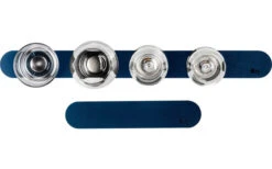 Silwy® Metall-Leiste 25 Cm Mit Ledercoating Blau