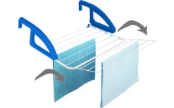 Metaltex Bries Heizungs- Und Balkonwäschetrockner Blau / Weiß 8 Metaltex Bries Heizungs- Und Balkonwäschetrockner Blau / Weiß -Outdoor-Camping-Grillladen 352244 2435093 1