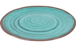 Bo-Camp Melamin Teller Set 4 Stück Grau / Braun