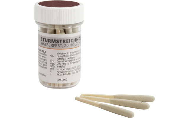 Origin Outdoors Wasserfeste Sturmstreichhölzer In Dose 20 Hölzchen 1 Origin Outdoors Wasserfeste Sturmstreichhölzer In Dose 20 Hölzchen