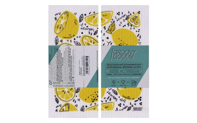 GroovyGoods ökologisches Schwammtuch 20 X 17 Cm Avocado 2 GroovyGoods ökologisches Schwammtuch 20 X 17 Cm Avocado – Bild 2