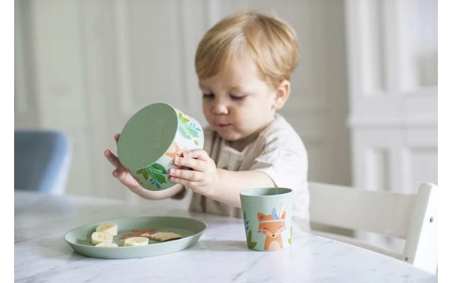 Koziol Organic Kids Set Kindergeschirr Set 3-tlg. Turquoise 6 Koziol Organic Kids Set Kindergeschirr Set 3-tlg. Turquoise – Bild 6