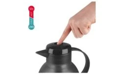 Emsa Isolierkanne Samba 1 Liter Hellgelb Transluzent -Outdoor-Camping-Grillladen 460439 3304359 3