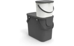 Rotho Albula Recycling Müllsystem 25 Liter Cappuccino -Outdoor-Camping-Grillladen 460517 3317690 1