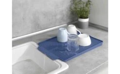 Wenko Linea Abtropfmatte 40 X 30 X 3 Cm Grau -Outdoor-Camping-Grillladen 460766 3155544