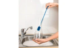 Wenko Silikon Flaschenbürste Blau -Outdoor-Camping-Grillladen 495669 3513316