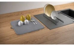 Metaltex Dry-Tex 2-in-1 Abtropfgestell Mit Microfasermatte Silber -Outdoor-Camping-Grillladen 497414 3367262