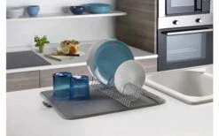 Metaltex Dry-Tex 2-in-1 Abtropfgestell Mit Microfasermatte Schwarz -Outdoor-Camping-Grillladen 497453 3367490 1