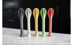 Koziol Klikk Pocket Besteck-Set 3-teilig Nature Coral -Outdoor-Camping-Grillladen 502955 3431277 1