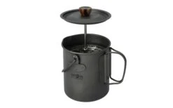 Origin Outdoors French Press 3 In 1 Titan Kaffeekocher -Outdoor-Camping-Grillladen 503219 3337317