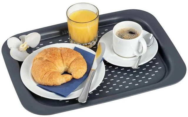 Wenko Anti-Rutsch Tablett Anthrazit 1 Wenko Anti-Rutsch Tablett Anthrazit