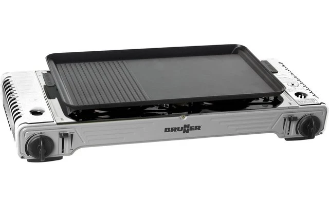 Brunner Devil Double Grill 2-flammiger Kartuschen-Gaskocher 4 Brunner Devil Double Grill 2-flammiger Kartuschen-Gaskocher – Bild 4