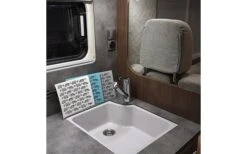 Pufz Schwedisches Geschirrtuch Wohnwagen Muster Grau -Outdoor-Camping-Grillladen 553627 3623248 4