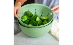 Koziol Sieb Palsby Abtropfsieb Nature Leaf Green -Outdoor-Camping-Grillladen 590479 4297387 1