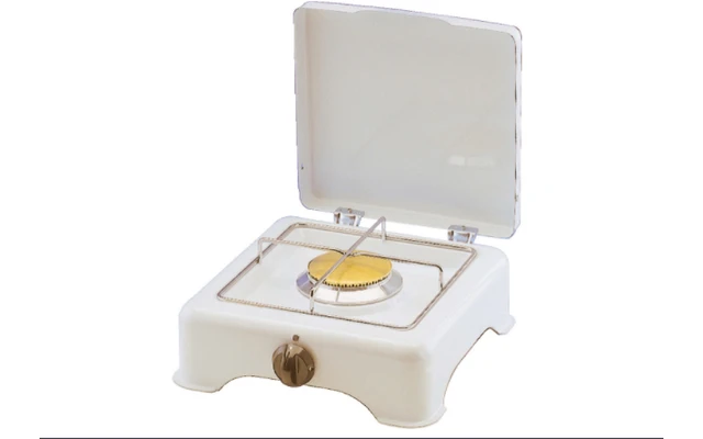 GOK Gaskocher 2-flammig 50 Mbar 3,5 KW Weiss Anschluss RST8 Edelstahl-Rost Verchromt 1 GOK Gaskocher 2-flammig 50 Mbar 3,5 KW Weiss Anschluss RST8 Edelstahl-Rost Verchromt