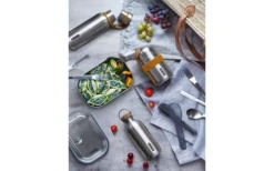Black+Blum Black And Blum Food Flask Thermobecher 400 Ml Ozean -Outdoor-Camping-Grillladen 603087 4340167 2