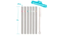 Chinchilla Glastrinkhalme Rund 23 X 9 Cm -Outdoor-Camping-Grillladen 633339 4436095