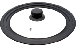 Elo Multifunktionsdeckel Set 3 Teilig Transparent Schwarz 16 / 18 / 20 Cm