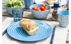 Bo-Camp Geschirrset Mix&Match 16-tlg Melamin Blau -Outdoor-Camping-Grillladen 692612 4704962