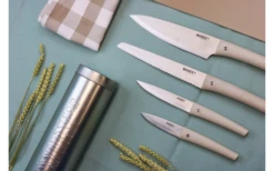 Homeys Nodigh Messer Set 4teilig Mit Geschirrtüchern Und Flexibler Schneidematte -Outdoor-Camping-Grillladen 717086 4907807