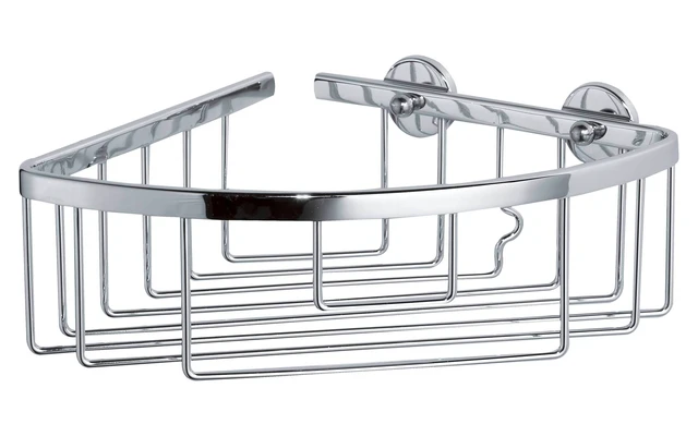 Tesa ALUXX Eckablagekorb Dusche Einstöckig Verchromt 1 Tesa ALUXX Eckablagekorb Dusche Einstöckig Verchromt