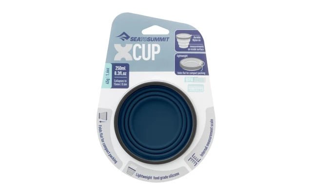 Sea To Summit X-Cup Faltbarer Becher 250 Ml Navy 2 Sea To Summit X-Cup Faltbarer Becher 250 Ml Navy – Bild 2